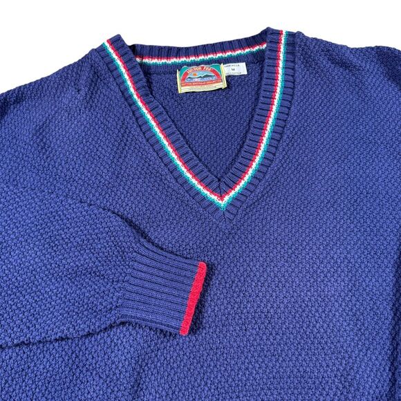 London Fog Other - Vintage London Fog Knit Sweater Men's Medium USA Made 90s Fisherman Grandpa